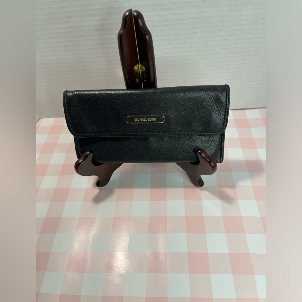 Michael Kors  vintage Black Leather Clutch